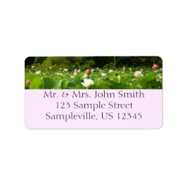 Veld Lotus Flowers Summer Garden Etiket