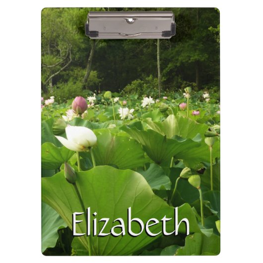 Veld Lotus Flowers Summer Garden Klembord (Voorkant)