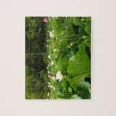 Veld Lotus Flowers Summer Garden Legpuzzel (Verticaal)