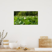 Veld Lotus Flowers Summer Garden Poster (Keuken)
