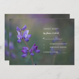 Veld Lupine RSVP Kaart