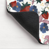 Veld met Aardbeien Muismat (Hoek)