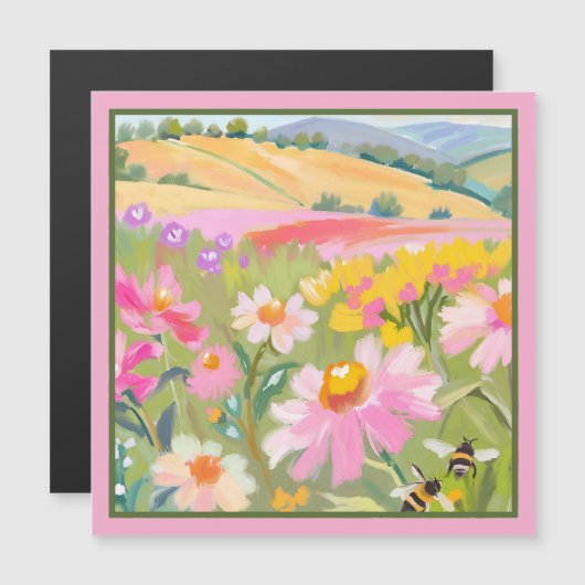 Veld met bijen (Voorkant / Achterkant)