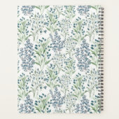 Veld met blauwe bloemen planner (Achterkant)