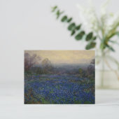 Veld met blauwe klokjes, 1918 briefkaart (Staand voorkant)
