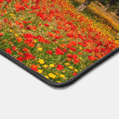 Veld met bloemen en bomen bureaumat (Hoek)