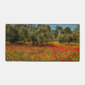 Veld met bloemen en bomen bureaumat (Voorkant)
