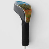Veld met bloemen en bomen golfheadcover (Schuin)