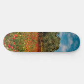 Veld met bloemen en bomen persoonlijk skateboard (Horizontaal)