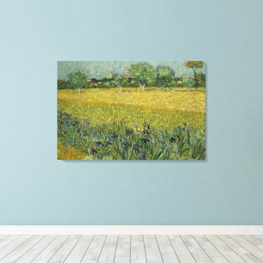 Veld met bloemen nabij Arles Canvas (Insitu (Houten vloer))
