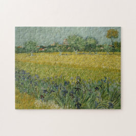 Veld met bloemen nabij Arles Puzzle Legpuzzel
