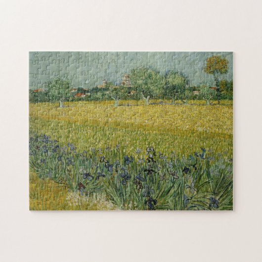 Veld met bloemen nabij Arles Puzzle Legpuzzel (Horizontaal)