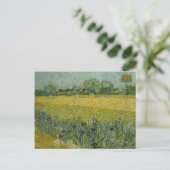 Veld met bloemen nabij Briefkaart van Arles (Staand voorkant)