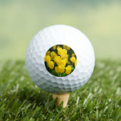 Veld met heldere gele tulpen golfballen (Insitu Shirt)