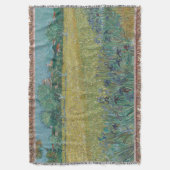 Veld met irissen bij Arles Vincent Van Gogh Deken (Voorkant Verticaal)