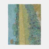 Veld met irissen bij Arles Vincent Van Gogh Fleece Deken (Voorkant)
