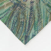 Veld met irissen bij Arles Vincent Van Gogh Fleece Deken (Hoek)