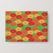 Veld met klaprozen button (Voorkant)