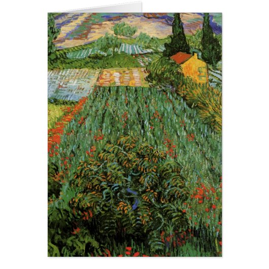 Veld met klaprozen door Vincent van Gogh (Voorkant)