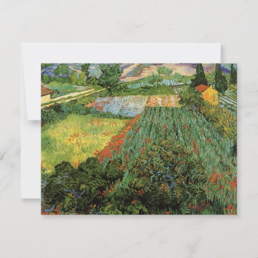 Veld met klaprozen door Vincent van Gogh (Voorkant)