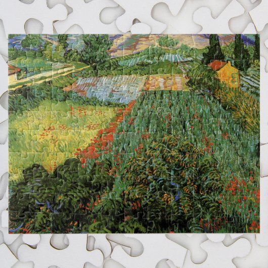 Veld met klaprozen door Vincent van Gogh Legpuzzel