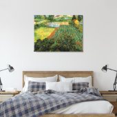 Veld met klaprozen van Vincent van Gogh Canvas Afdruk (Insitu (Slaapkamer))