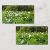 Veld met Lotusbloemen Visitekaartje (Voorkant / Achterkant)