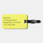 Veld met madeliefjes Alaskaanse wilde bloemen Bagagelabel (Achterkant horizontaal)