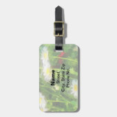 Veld met Madeliefjes Bagagelabel (Voorkant verticaal)