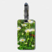 Veld met Madeliefjes Bagagelabel (Achterkant verticaal)