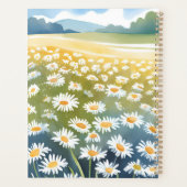 Veld met Madeliefjes | Bloemenschildering van een Planner (Achterkant)
