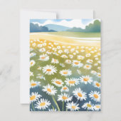 Veld met Madeliefjes | Bloemwei bloemkaart (Voorkant)