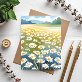 Veld met Madeliefjes | Bloemwei bloemkaart