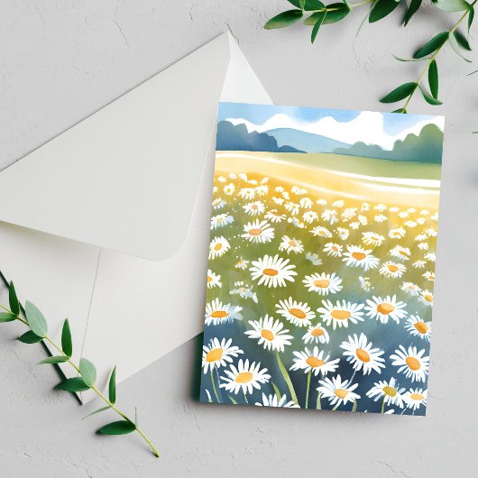 Veld met Madeliefjes | Bloemwei bloemkaart