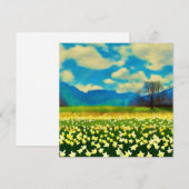 Veld met narcissen - schilderij (Voorkant / Achterkant)