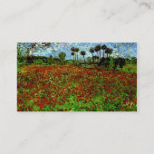 Veld met papavers (F636) Van Gogh Fine Art Visitekaartje (Achterkant)