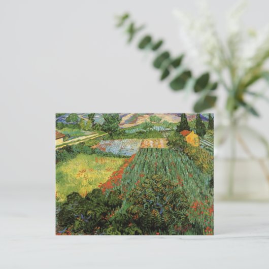 Veld met papavers van Vincent van Gogh (Staand voorkant)