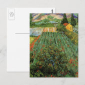 Veld met papavers van Vincent van Gogh Briefkaart (Voorkant / Achterkant)