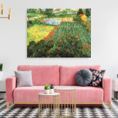 Veld met papavers van Vincent van Gogh Canvas Afdruk (Insitu (Woonkamer))
