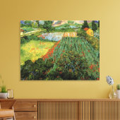 Veld met papavers van Vincent van Gogh Canvas Afdruk (Insitu (Woonkamer))