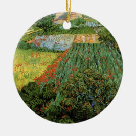 Veld met papavers van Vincent van Gogh Keramisch Ornament