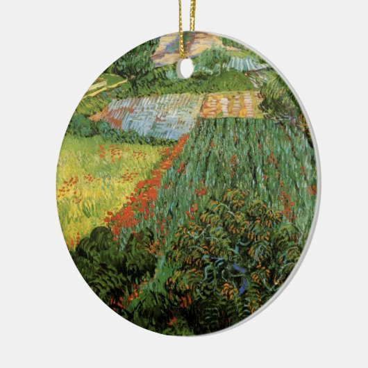 Veld met papavers van Vincent van Gogh Keramisch Ornament (Links)