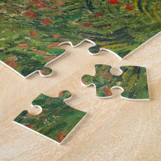 Veld met papavers van Vincent Van Gogh Puzzle Legpuzzel (Zijkant)