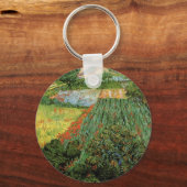 Veld met papavers van Vincent van Gogh Sleutelhanger (Voorkant)