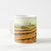 Veld met Plowman en Mill van Vincent van Gogh Koffiemok (Voorkant links)