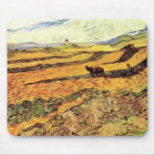 Veld met Plowman en Mill van Vincent van Gogh Muismat (Voorkant)