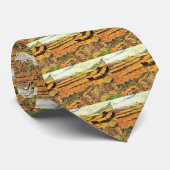 Veld met Plowman en Mill van Vincent van Gogh Stropdas (Opgerold)