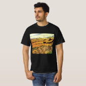 Veld met Plowman en Mill van Vincent van Gogh T-shirt (Voorkant volledig)