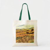 Veld met Plowman en Mill van Vincent van Gogh Tote Bag (Voorkant)