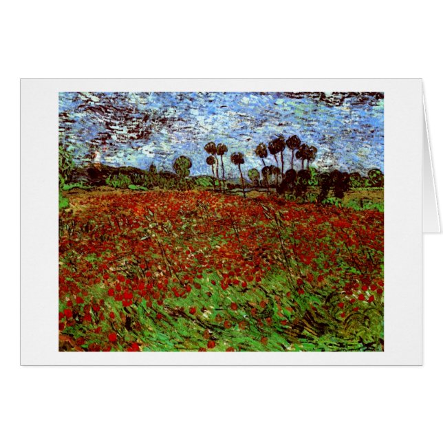 Veld met Poppies Van Gogh Fine Art (Voorkant Horizontaal)